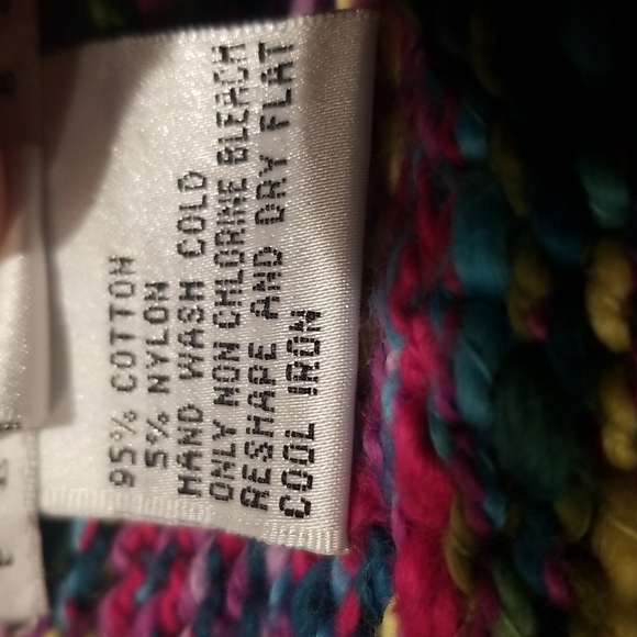 Talbot's muilt color button down cardigan sweater - Picture 4 of 6